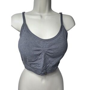 Nautica Intimates Bralette Womens 2XL Gray Wireless Pullover Adjustable Straps